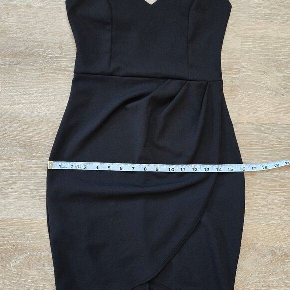 Lulus Mini Short Sleeveless Dress Size Small Stretch Black Bodycon LBD - Picture 10 of 16